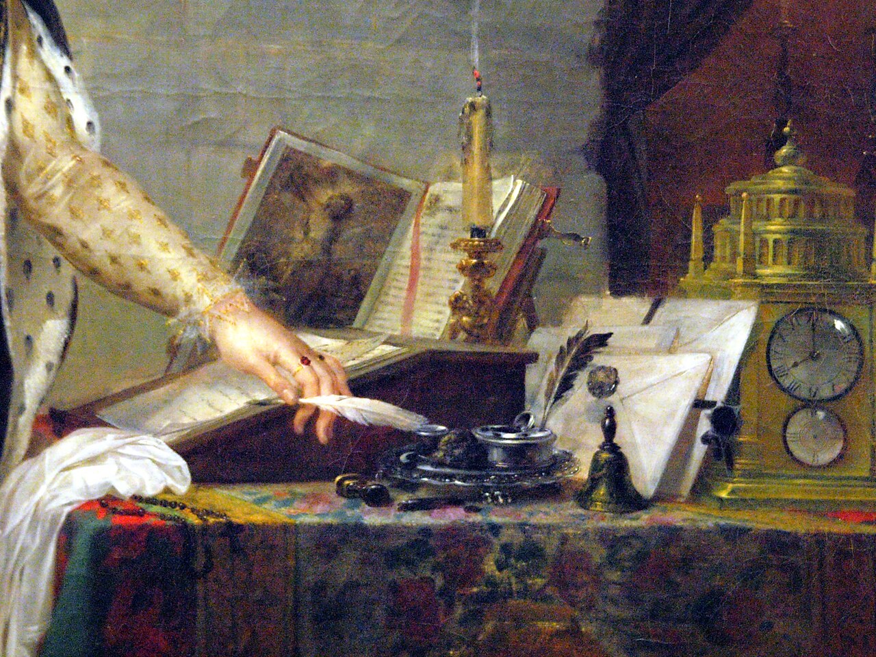 open book writing (foto: takomabibelot / CC BY 2.0, Wikimedia Commons)