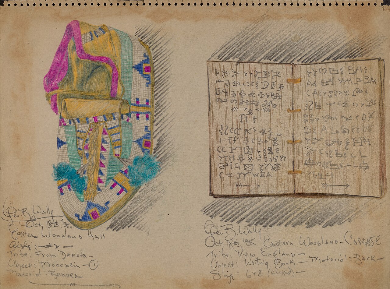open book writing (foto: George B. Wally / CC0, Wikimedia Commons)