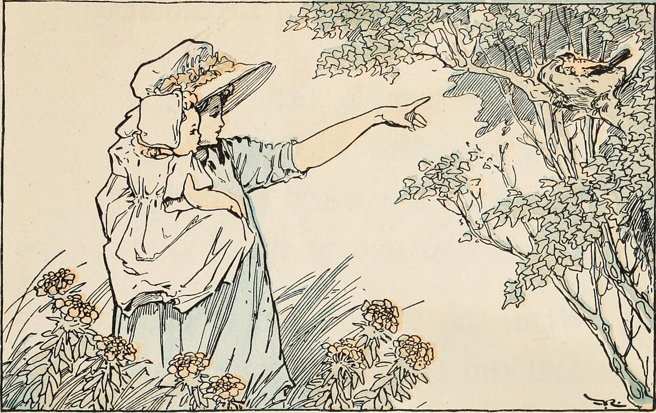 reading literature (foto: Internet Archive Book Images / No restrictions, Wikimedia Commons)